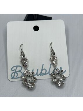 Baubles Silver & Clear Austrian Crystal Chandelier Earrings